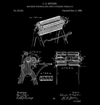 Obrázek 2 produktu Pánské tričko Tabákový Stroj Patent C. A. Snyder