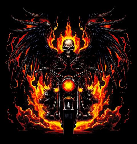 Obrázek produktu Dámské tričko Pekelný Motorkář Smrti Ghost Rider