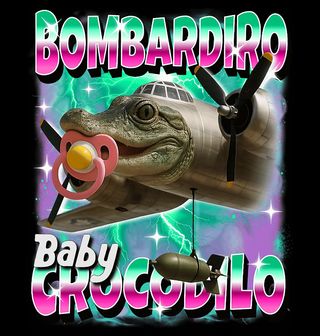 Obrázek 2 produktu Pánské tričko Baby Bombardiro Crocodilo s Dudlíkem