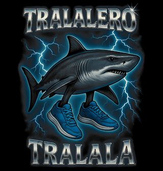 Obrázek 2 produktu Pánské tričko Elektrický Žralok Tralalero Tralala