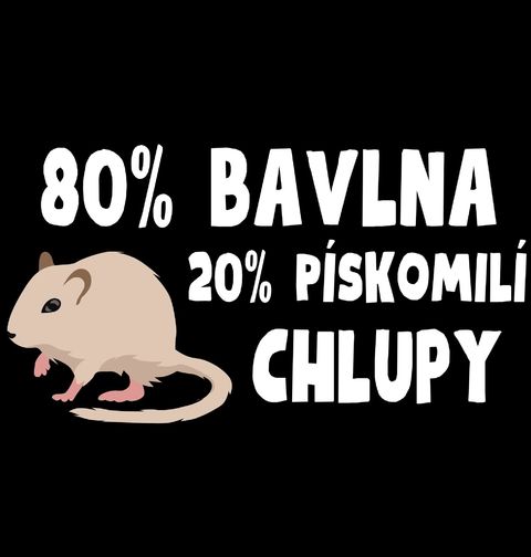 Obrázek produktu Dámské tričko 80 % Bavlna, 20 % Pískomilí Chlupy
