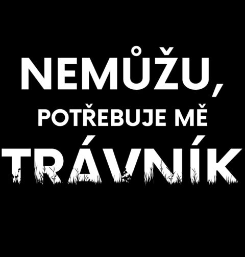 Obrázek produktu Pánská mikina Nemůžu, potřebuje mě trávník