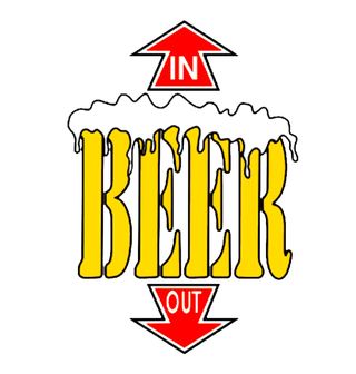 Obrázek 2 produktu Dámské tričko PIVO ⇧ Dovnitř  ⇩ Ven