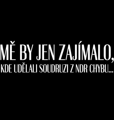 Obrázek produktu Pánské tričko Mě by jen zajímalo, kde udělali soudruzi z NDR chybu