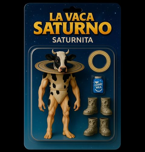 Obrázek produktu Pánská mikina Akční Figurka La Vaca Saturno