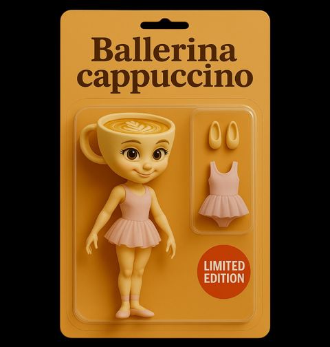 Obrázek produktu Pánské tričko Akční Figurka Ballerina Cappuccino