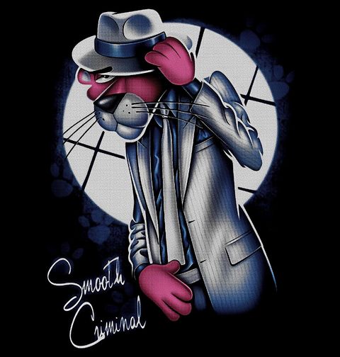 Obrázek produktu Dámské tričko Růžový panter Pink Panther Smooth Criminal