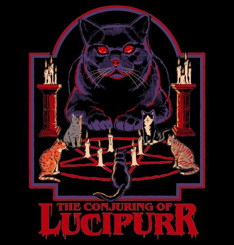 Obrázek produktu Dámské tričko Okultní Kočka Steven Rhodes The Conjuring of Lucipurr