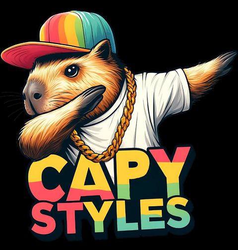 Obrázek produktu Dámské tričko Dabující Kapybara Capy Styles