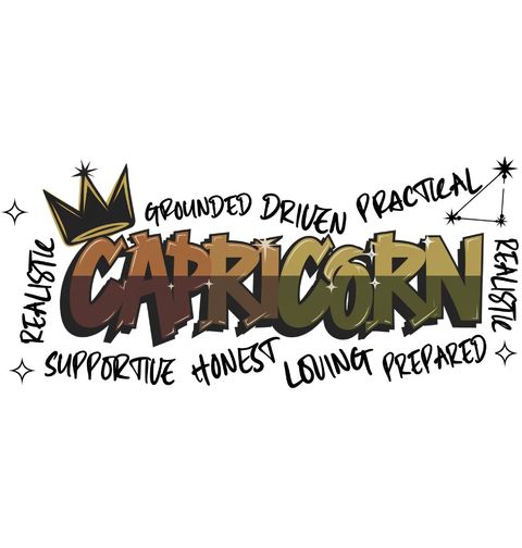 Obrázek produktu Dámské tričko Horoskop Kozoroh Capricorn Graffiti