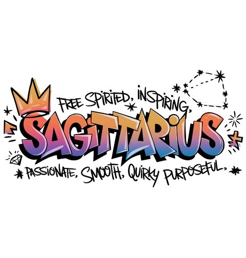 Obrázek produktu Pánské tričko Horoskop Střelec Sagittarius Graffiti