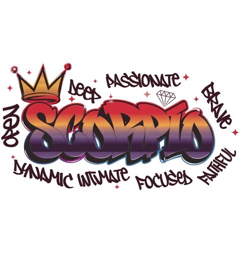 Obrázek produktu Dámské tričko Horoskop Štír Scorpio Graffiti