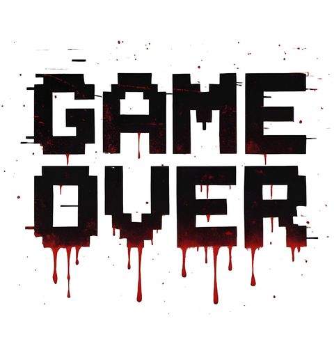 Obrázek produktu Dámské tričko Krvavá Hra Game Over