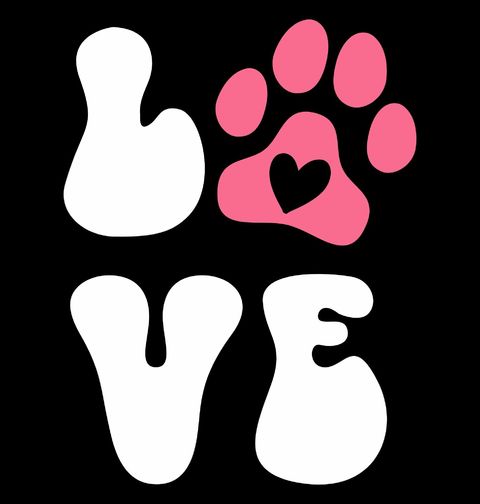 Obrázek produktu Pánské tričko Psí Tlapka LOVE