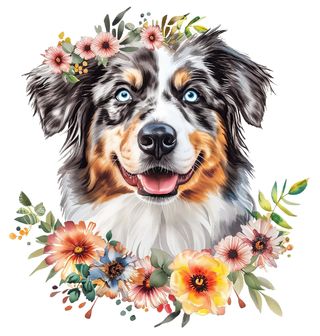 Obrázek 2 produktu Dětské tričko Australský ovčák Blue merle