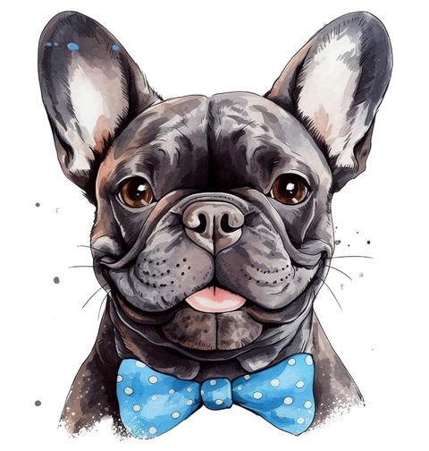 Obrázek produktu Pánské tričko Francouzský buldoček Gentleman