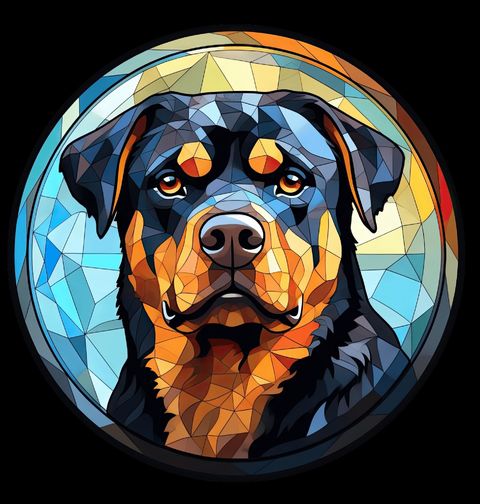 Obrázek produktu Pánská mikina Rotvajler ve Vitráži Stained Glass
