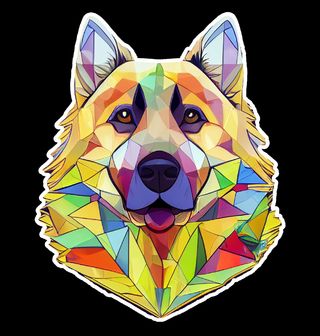 Obrázek 2 produktu Dámské tričko Německý ovčák Polygon Dog