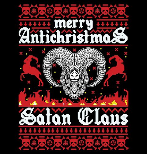 Obrázek produktu Dámské tričko Šťastné Antivánoce Satan Claus