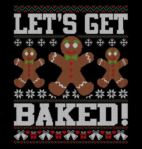 Obrázek produktu Pánské tričko Zhulený Perníček Let’s Get Baked