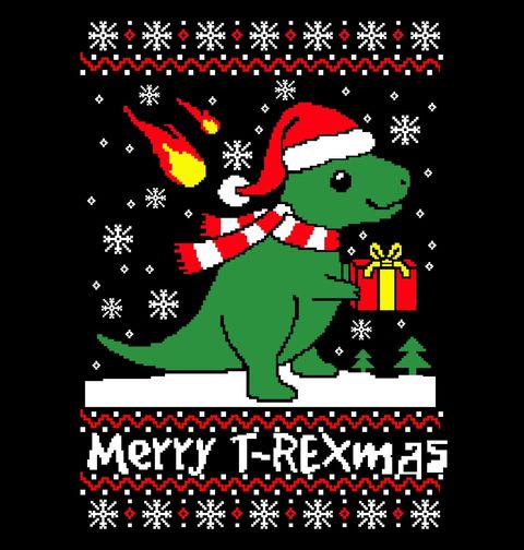 Obrázek produktu Dámské tričko Vánoční T-Rex Merry T-Rexmas
