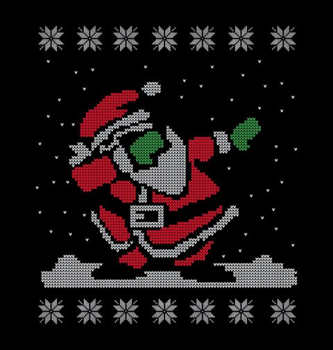 Obrázek produktu Dámské tričko Vánoční Dabující Santa Ugly Sweater