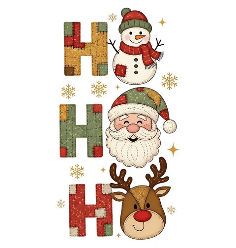 Obrázek produktu Pánské tričko Vánoce se Záplatou Ho Ho Ho