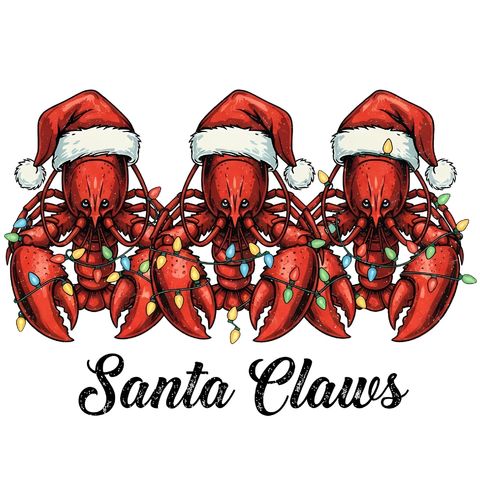 Obrázek produktu Dámské tričko Humří Vánoce Santa Claws