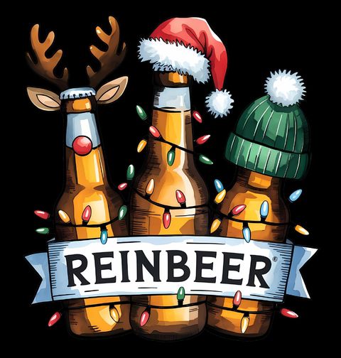 Obrázek produktu Pánské tričko Vánoční Sobí Pivo Reinbeer