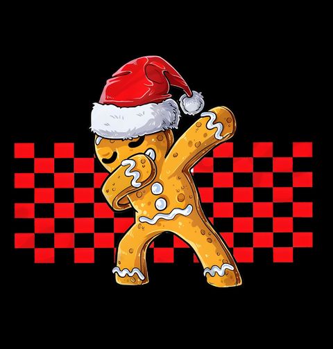 Obrázek produktu Dámské tričko Dabující Perníček Dabbing Gingerbread Man