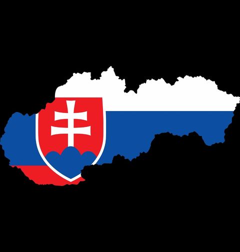 Obrázek produktu Dámské tričko Vlajka v Mapě Slovenska