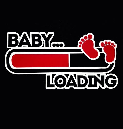 Obrázek produktu Dámské tričko Baby Loading "Dítě – Načítání"