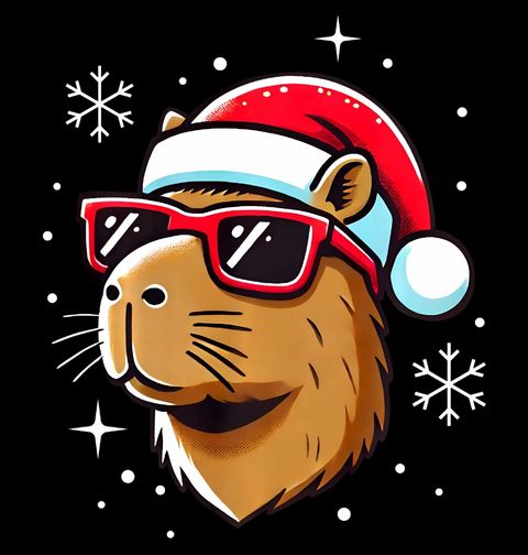 Obrázek produktu Dámské tričko Santa Kapybara