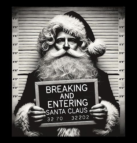 Obrázek produktu Pánská mikina Zatčený Santa Busted