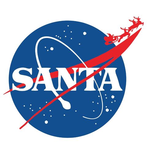 Obrázek produktu Dámské tričko SANTA ve Vesmíru NASA