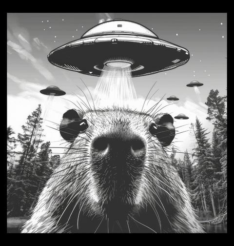 Obrázek produktu Dámské tričko Únos Kapybary UFO