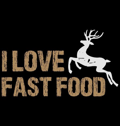 Obrázek produktu Pánské tričko Běžící Jelen I love fast food