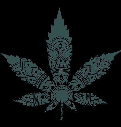 Obrázek produktu Pánské tričko Mandala Marihuany