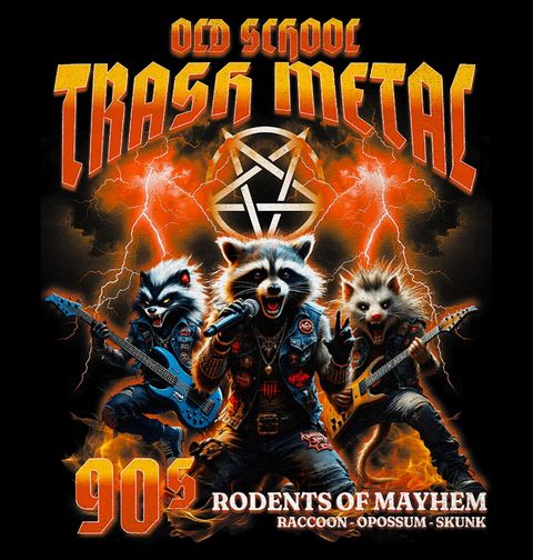 Obrázek produktu Dámské tričko Metalový Mýval 90's Rodents of Mayhem