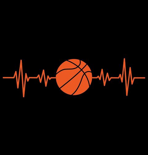 Obrázek produktu Dámské tričko Oranžový Kardiogram a Basketbal