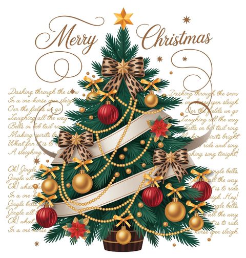 Obrázek produktu Pánské tričko Zlaté Vánoce Merry Christmas