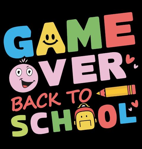 Obrázek produktu Dětské tričko Konec hry Zpátky do školy Back to School