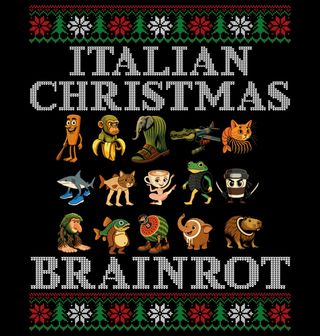 Obrázek 2 produktu Dětské tričko Vánoční Italský Brainrot Italian Christmas Brainrot