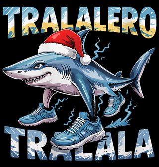 Obrázek 2 produktu Dámské tričko Vánoční Tralalero Tralala