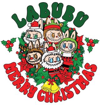 Obrázek 2 produktu Pánské tričko Vánoční Labubu Merry Christmas