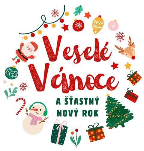 Obrázek produktu Dámské tričko Veselé Vánoce a Šťastný Nový Rok
