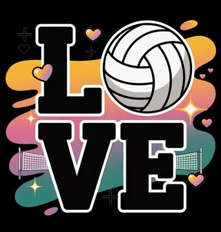 Obrázek 2 produktu Dámské tričko Láska k Volejbalu Love Volleyball