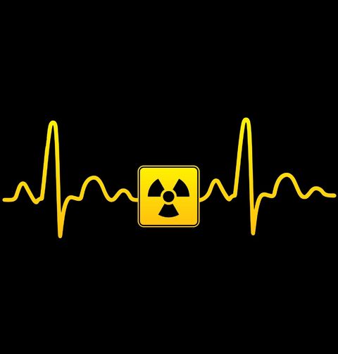 Obrázek produktu Pánské tričko Kardiogram a Symbol Radioaktivity