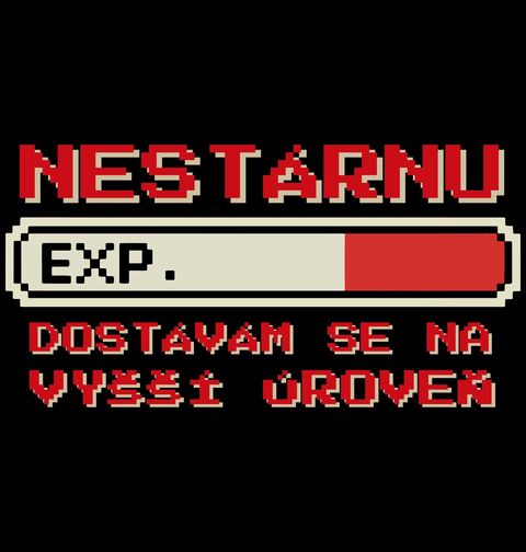 Obrázek produktu Pánské tričko Nestárnu - Dostávám se na Vyšší Úroveň