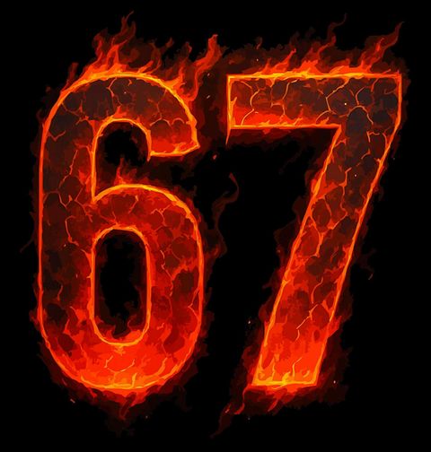 Obrázek produktu Pánské tričko Lávové 67 Six Seven